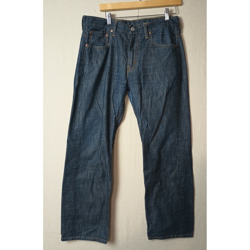 Levi's 559 Relaxed Straight Leg Jeans Dark Wash Denim Mens Size 36x29 Y2K
